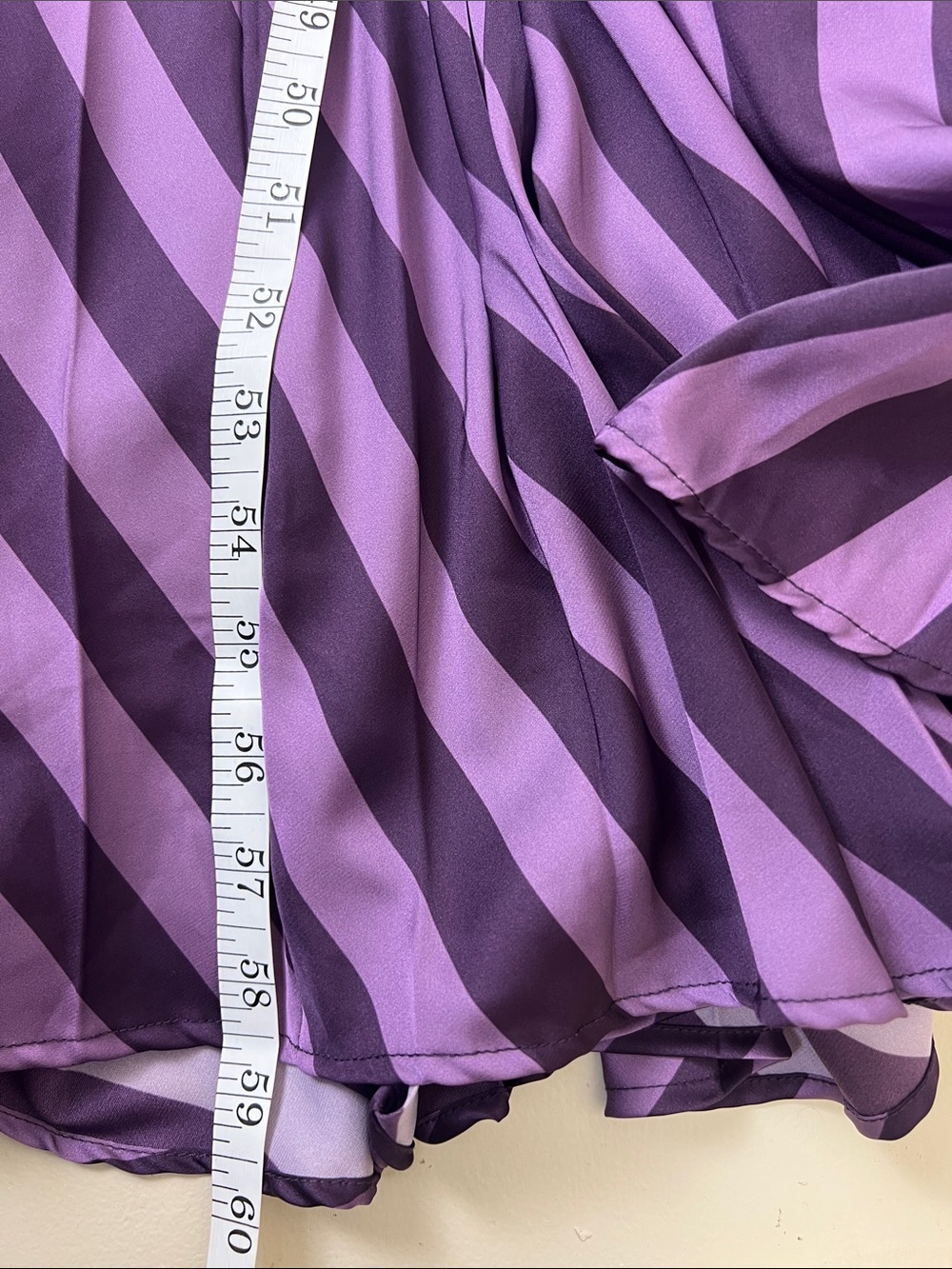 NWT Anthropologie Hutch Dolly Halter Pleated Maxi Dress Purple Striped Medium - Picture 11 of 12
